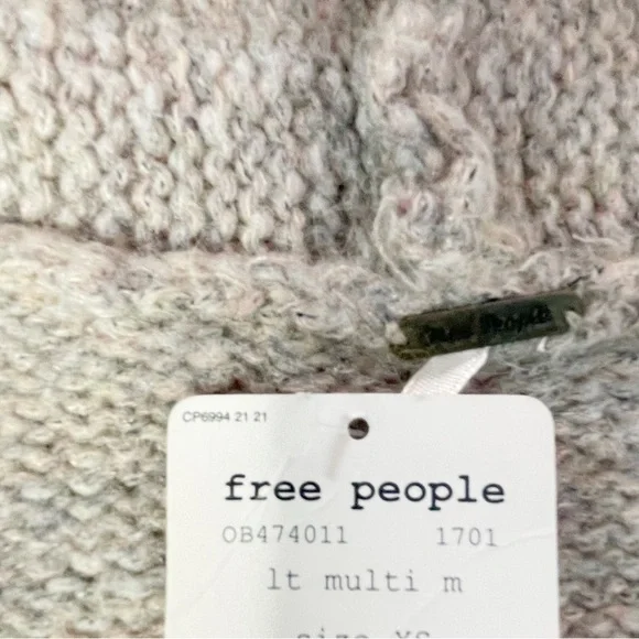 Free People Eyes on You Cardigan in Light Multi Melange XS - Picture 8 of 10